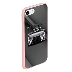 Чехол iPhone 7/8 матовый Lexus auto, цвет: 3D-светло-розовый — фото 2