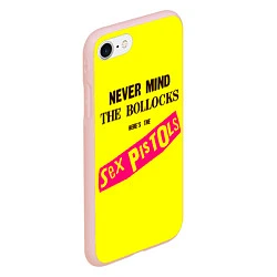 Чехол iPhone 7/8 матовый Never Mind the Bollocks, Heres the Sex Pistols, цвет: 3D-светло-розовый — фото 2