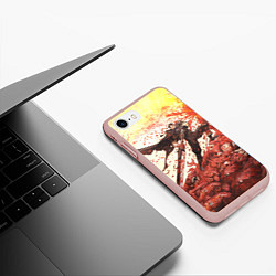 Чехол iPhone 7/8 матовый BERSERK ГАТС РУНА спина, цвет: 3D-светло-розовый — фото 2