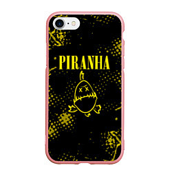 Чехол iPhone 7/8 матовый Nirvana piranha, цвет: 3D-баблгам