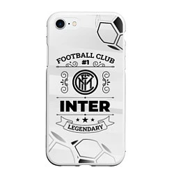 Чехол iPhone 7/8 матовый Inter Football Club Number 1 Legendary, цвет: 3D-белый