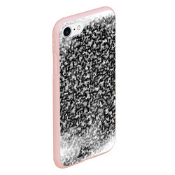 Чехол iPhone 7/8 матовый Квадратных хаос, цвет: 3D-светло-розовый — фото 2
