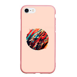 Чехол iPhone 7/8 матовый Абстрактный кружок, цвет: 3D-баблгам