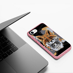 Чехол iPhone 7/8 матовый Лисица-сестрица, цвет: 3D-баблгам — фото 2