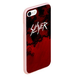 Чехол iPhone 7/8 матовый World Painted Blood - Slayer, цвет: 3D-светло-розовый — фото 2