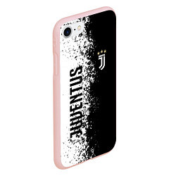 Чехол iPhone 7/8 матовый Juventus ювентус 2019, цвет: 3D-светло-розовый — фото 2