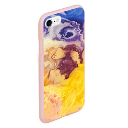 Чехол iPhone 7/8 матовый Тайфун Красок, цвет: 3D-светло-розовый — фото 2