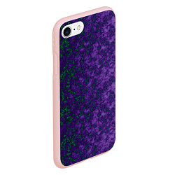 Чехол iPhone 7/8 матовый Marble texture purple green color, цвет: 3D-светло-розовый — фото 2