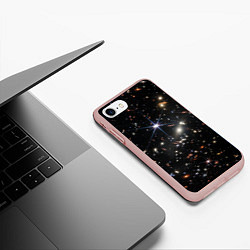 Чехол iPhone 7/8 матовый Новое изображение ранней вселенной от Джеймса Уэбб, цвет: 3D-светло-розовый — фото 2