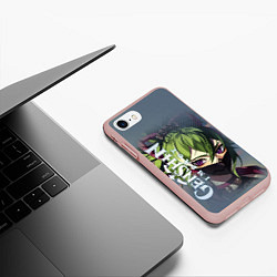 Чехол iPhone 7/8 матовый Синобу-электро персонаж, цвет: 3D-светло-розовый — фото 2