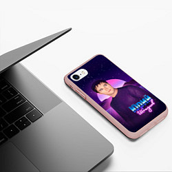 Чехол iPhone 7/8 матовый Юрий Шатунов, цвет: 3D-светло-розовый — фото 2