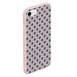 Чехол iPhone 7/8 матовый Круги Геометрические паттерны, цвет: 3D-светло-розовый — фото 2