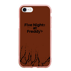 Чехол iPhone 7/8 матовый Five Nights At Freddys : game, цвет: 3D-светло-розовый