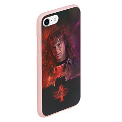 Чехол iPhone 7/8 матовый EDDIE MUNSON STRANGER THINGS 4, цвет: 3D-светло-розовый — фото 2