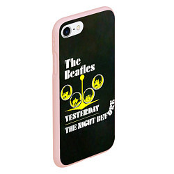 Чехол iPhone 7/8 матовый The Beatles YESTERDAY THE NIGHT BEFORE, цвет: 3D-светло-розовый — фото 2