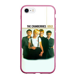Чехол iPhone 7/8 матовый Gold - The Cranberries, цвет: 3D-малиновый
