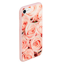 Чехол iPhone 7/8 матовый Нежно - розовые Розы, цвет: 3D-светло-розовый — фото 2