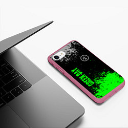 Чехол iPhone 7/8 матовый Green day - hits, цвет: 3D-малиновый — фото 2
