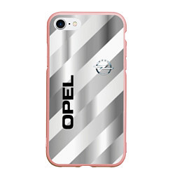Чехол iPhone 7/8 матовый Опель - спорт, цвет: 3D-светло-розовый