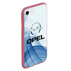Чехол iPhone 7/8 матовый Opel - logo, цвет: 3D-малиновый — фото 2