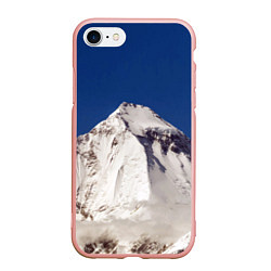 Чехол iPhone 7/8 матовый Дхаулагири - белая гора, Гималаи, 8167 м, цвет: 3D-светло-розовый