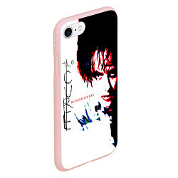 Чехол iPhone 7/8 матовый Bloodflowers - The Cure, цвет: 3D-светло-розовый — фото 2