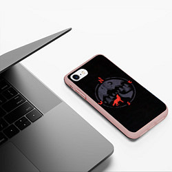 Чехол iPhone 7/8 матовый Зов Севера, цвет: 3D-светло-розовый — фото 2