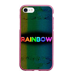 Чехол iPhone 7/8 матовый Радужные точки - Rainbow