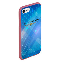 Чехол iPhone 7/8 матовый Chrysler - абстракция, цвет: 3D-малиновый — фото 2