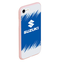 Чехол iPhone 7/8 матовый Suzuki - sport, цвет: 3D-светло-розовый — фото 2