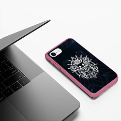 Чехол iPhone 7/8 матовый HOLLOW KNIGHT - Grimm, цвет: 3D-малиновый — фото 2