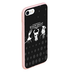 Чехол iPhone 7/8 матовый Hollow knight кружочки, цвет: 3D-светло-розовый — фото 2