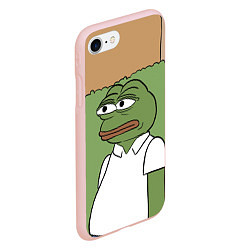 Чехол iPhone 7/8 матовый Pepe Gomer прячется в кусты, цвет: 3D-светло-розовый — фото 2