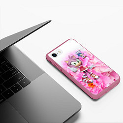 Чехол iPhone 7/8 матовый Sonic - Amy Rose - Video game, цвет: 3D-малиновый — фото 2