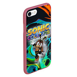 Чехол iPhone 7/8 матовый Charmy Bee - Sonic - Video game, цвет: 3D-малиновый — фото 2