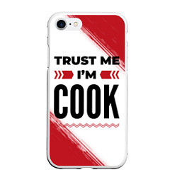 Чехол iPhone 7/8 матовый Trust me Im cook white, цвет: 3D-белый