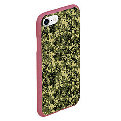 Чехол iPhone 7/8 матовый Камуфляж Flecktarn Jeitai, цвет: 3D-малиновый — фото 2