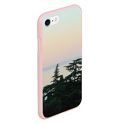 Чехол iPhone 7/8 матовый Мягкий рассвет, цвет: 3D-светло-розовый — фото 2
