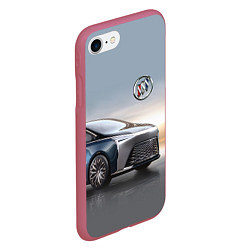 Чехол iPhone 7/8 матовый Buick Flagship concept, цвет: 3D-малиновый — фото 2