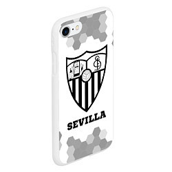 Чехол iPhone 7/8 матовый Sevilla sport на светлом фоне, цвет: 3D-белый — фото 2