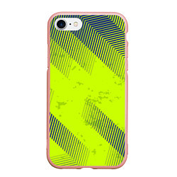 Чехол iPhone 7/8 матовый Green sport style, цвет: 3D-светло-розовый