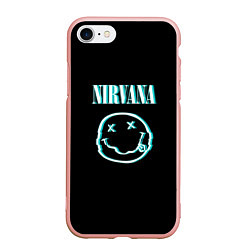 Чехол iPhone 7/8 матовый Nirvana неон, цвет: 3D-светло-розовый