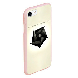 Чехол iPhone 7/8 матовый Black Roses - The Rasmus, цвет: 3D-светло-розовый — фото 2