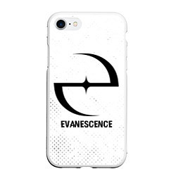Чехол iPhone 7/8 матовый Evanescence glitch на светлом фоне, цвет: 3D-белый