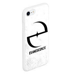 Чехол iPhone 7/8 матовый Evanescence glitch на светлом фоне, цвет: 3D-белый — фото 2