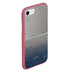 Чехол iPhone 7/8 матовый Космос и абстрактные стёкла, цвет: 3D-малиновый — фото 2