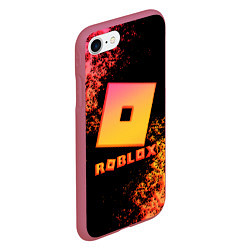 Чехол iPhone 7/8 матовый Roblox logo gradient, цвет: 3D-малиновый — фото 2