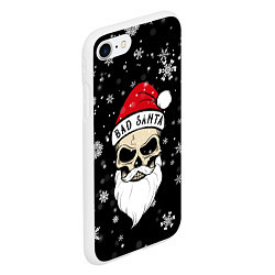 Чехол iPhone 7/8 матовый Christmas Bad Santa, цвет: 3D-белый — фото 2