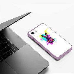 Чехол iPhone 7/8 матовый Rabbit casuall, цвет: 3D-сиреневый — фото 2