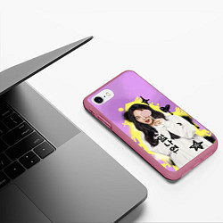 Чехол iPhone 7/8 матовый Им Наён, цвет: 3D-малиновый — фото 2